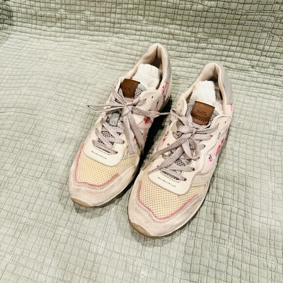 Coach Rose floral MXM Runner Sneakers woman’s 8 - Picture 3 of 10